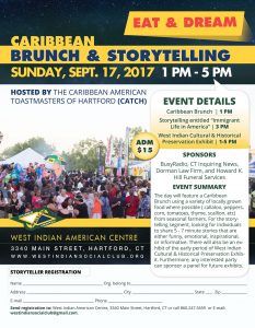 Caribbean Brunch Storytelling & Exhibition - Sunday September 17, 2017