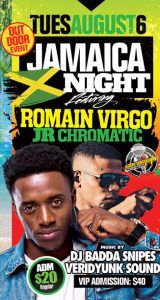2019 West Indian Celebration Week - August 2nd to 10th - Featuring Romain Virgo & Rupee + JR CHROMATIC