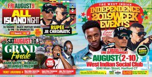 2019 West Indian Celebration Week - August 2nd to 10th - Featuring Romain Virgo & Rupee