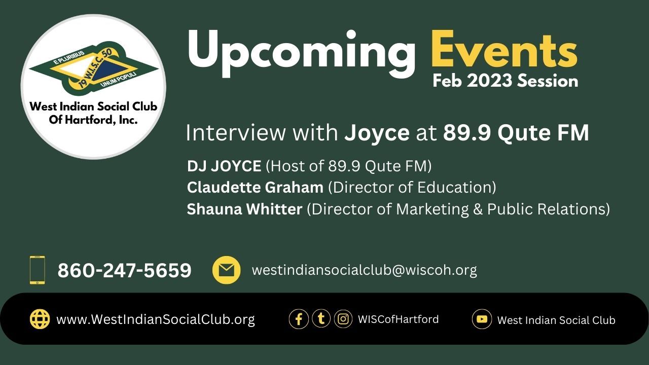 Upcoming Events Feb 23 Interview Segment - WISCOH at 89.9 Qute FM with DJ Joyce