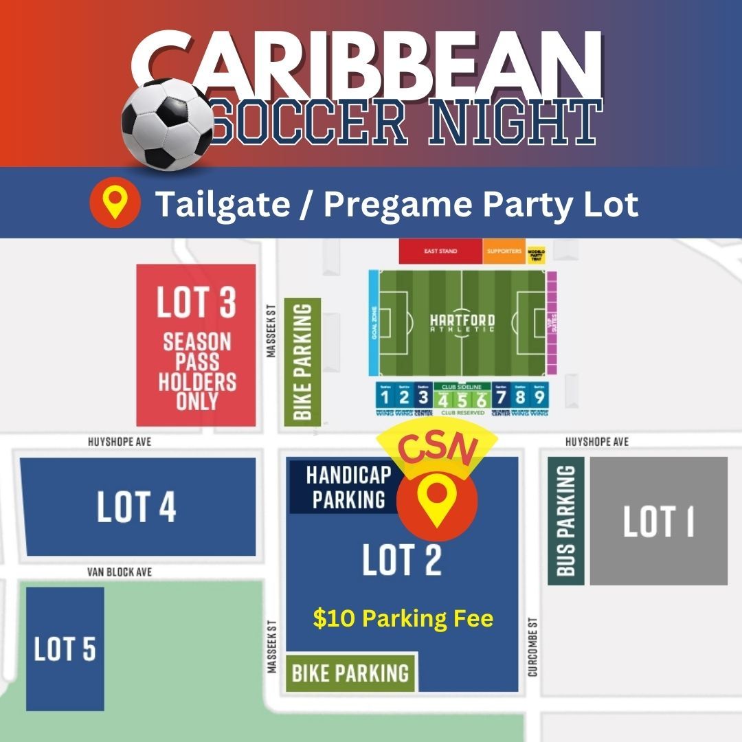 Hartford Athletic - Caribbean Soccer Night - Tailgate Parking Lot Area