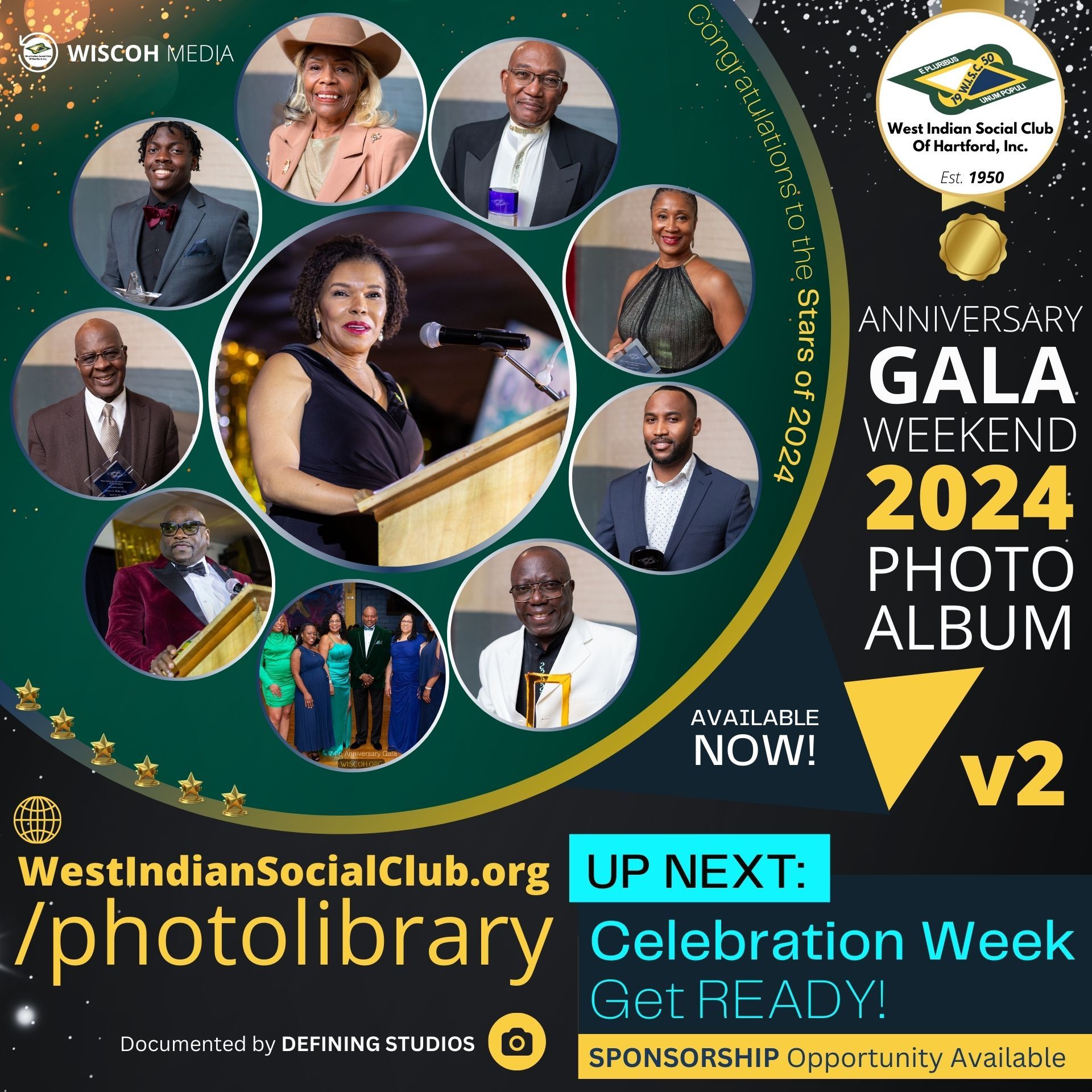 Album Announcement #2 - Defining Studios - WISCOH 74th Annual Anniversary Gala - West Indian Social Club of Hartford (Saturday, April 20th, 2024) - West Indian Social Club of Hartford, CT