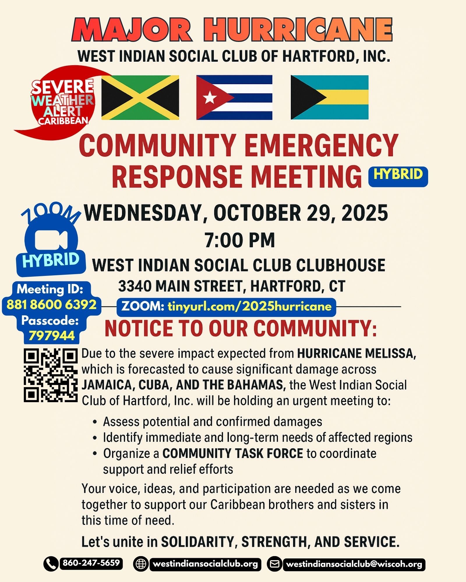2025 Hurricane Melissa - Community Emergency Response Meeting
