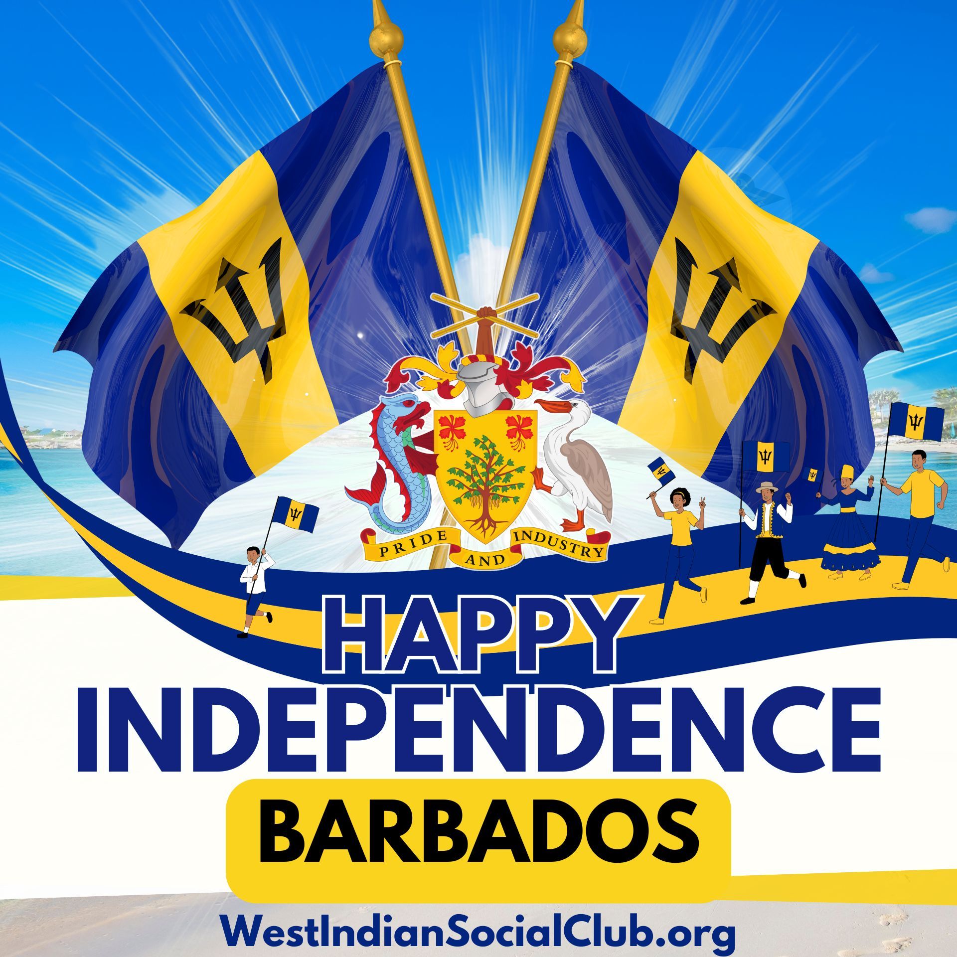 Barbados Independence Day Tribute Graphics