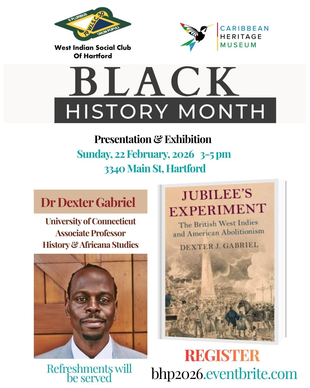 Black history Program 2026 - Jubilee Experiment - Dr. Dexter Gabriel