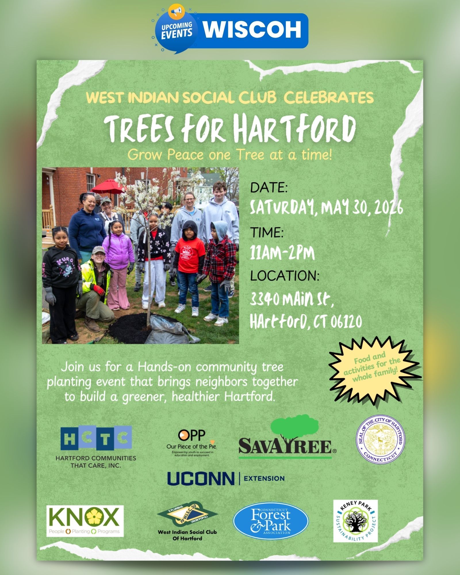 Trees for Hartford Program - 2026 West Indian Social Club of Hartford