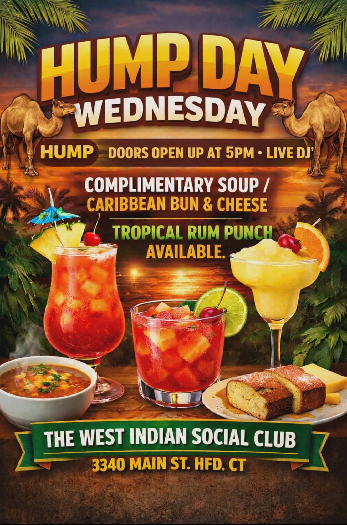 Hump Day Wednesday Flyer 2026