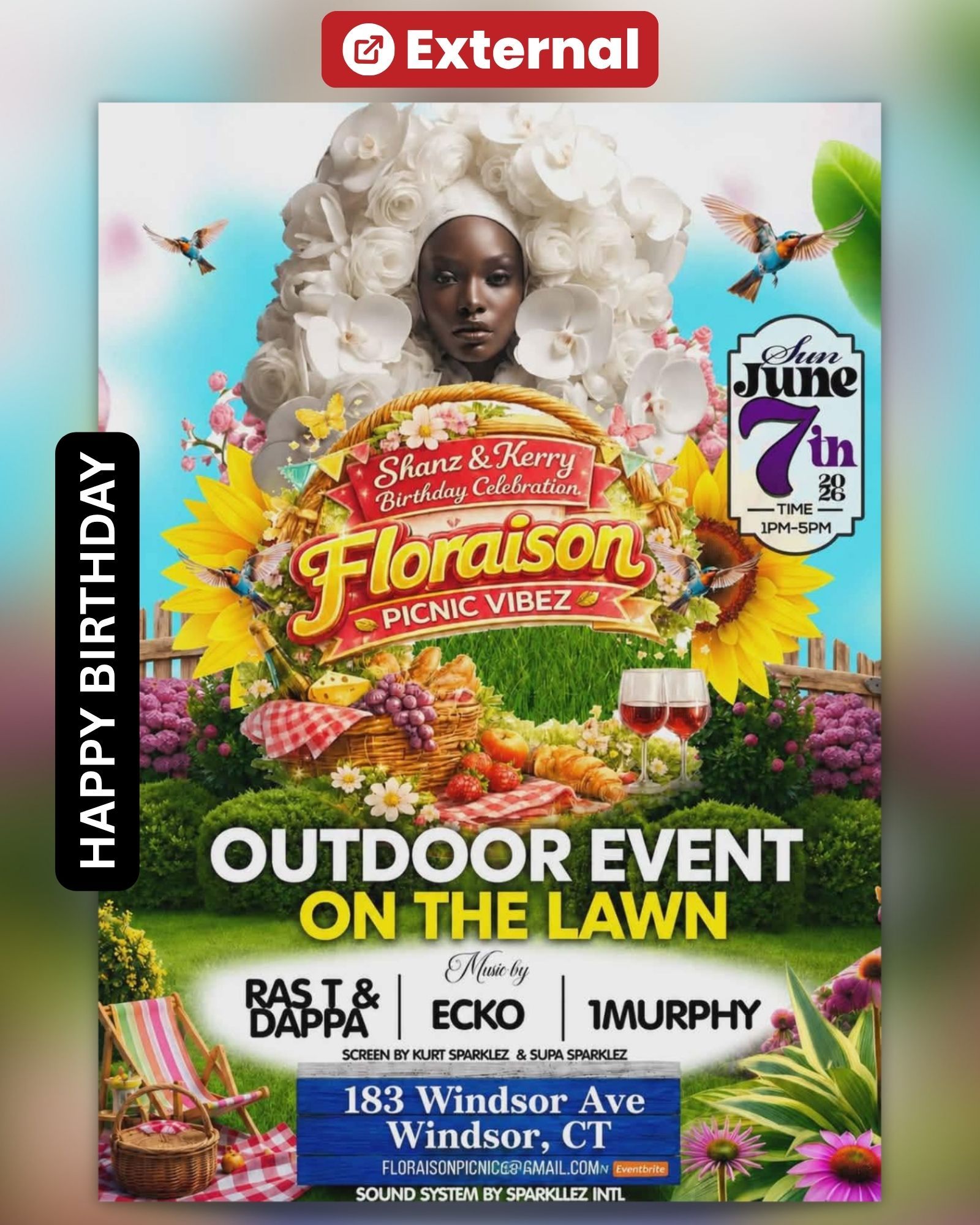 External Event - Floraison Outdoor Event 2026 - Happy Birthday Shauna & Kerry