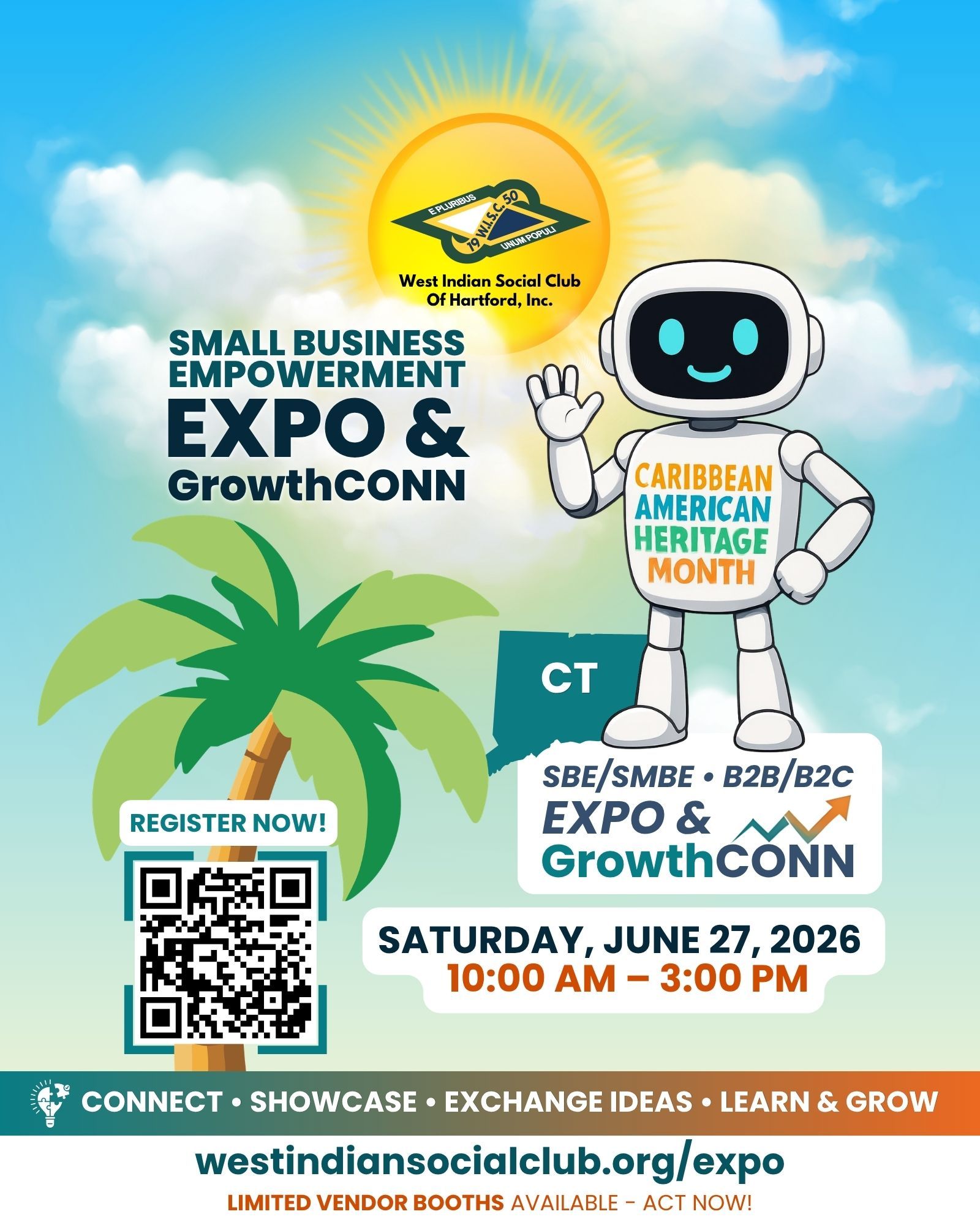 2026 Caribbean American Heritage Month – Small Business Empowerment EXPO & GrowthCONN - Flyer cover