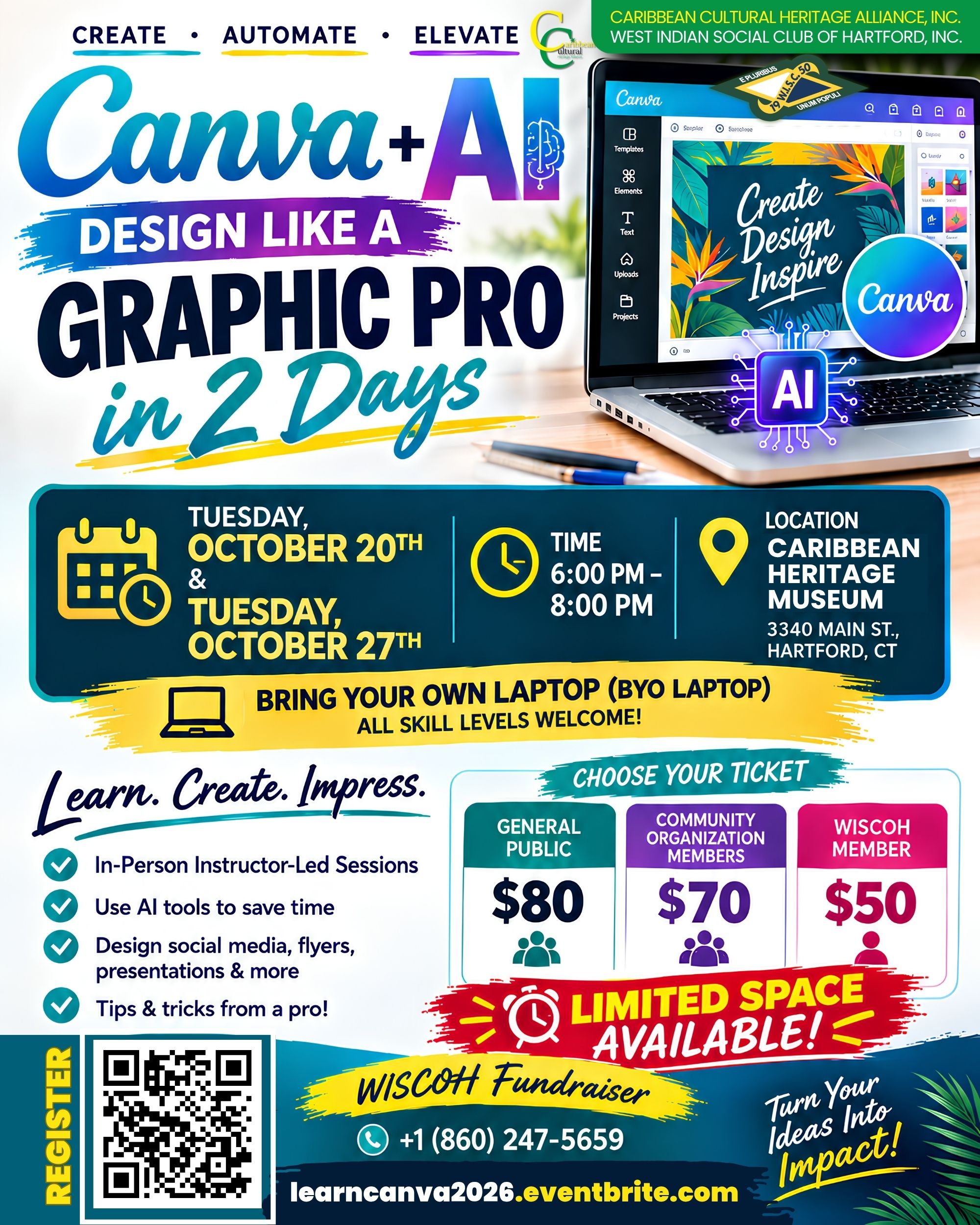 Design Like a Graphic Pro in 2 Days - Learn Canva + AI