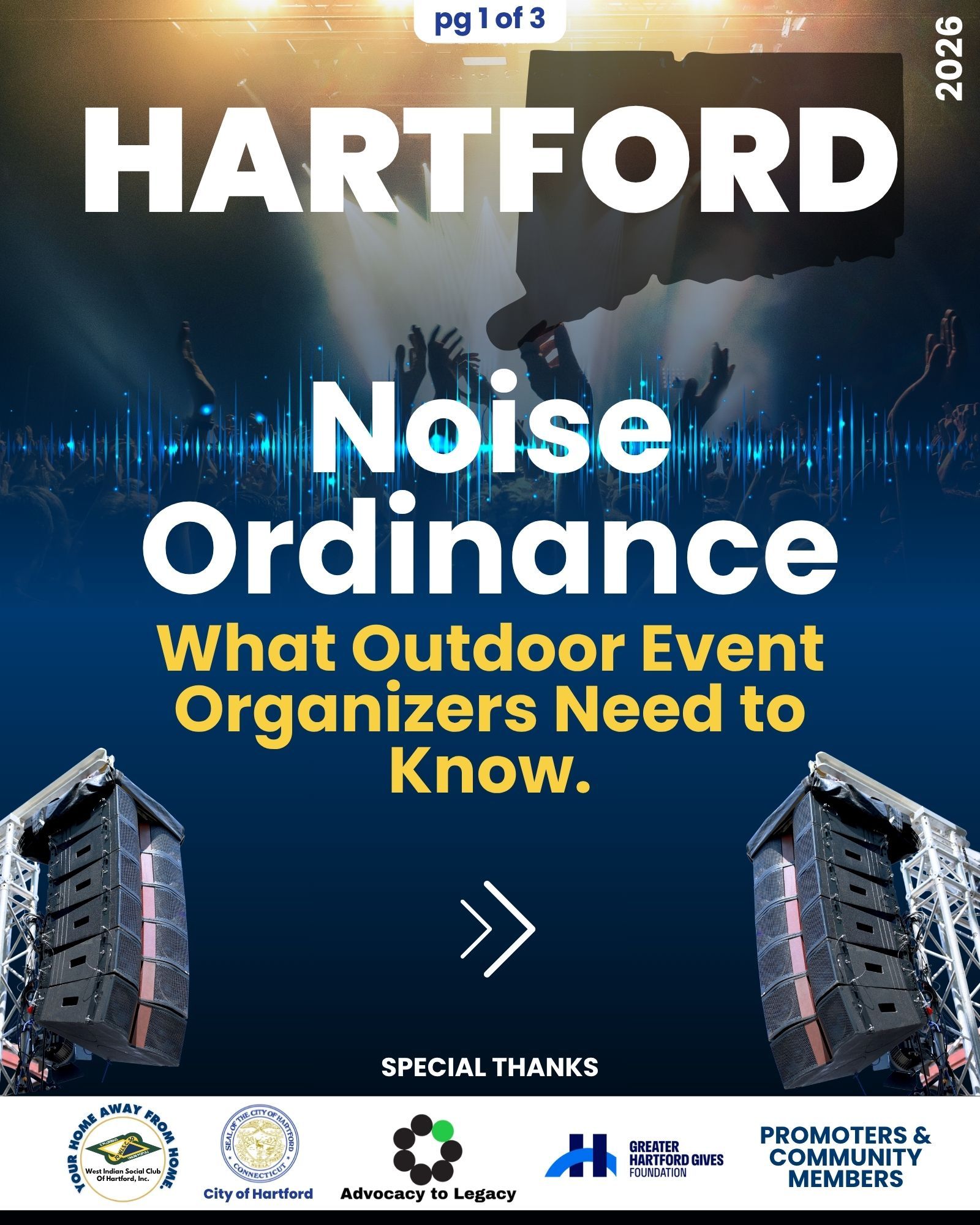 WISCOH Hartford noise ordinance guide for outdoor event organizers 2026