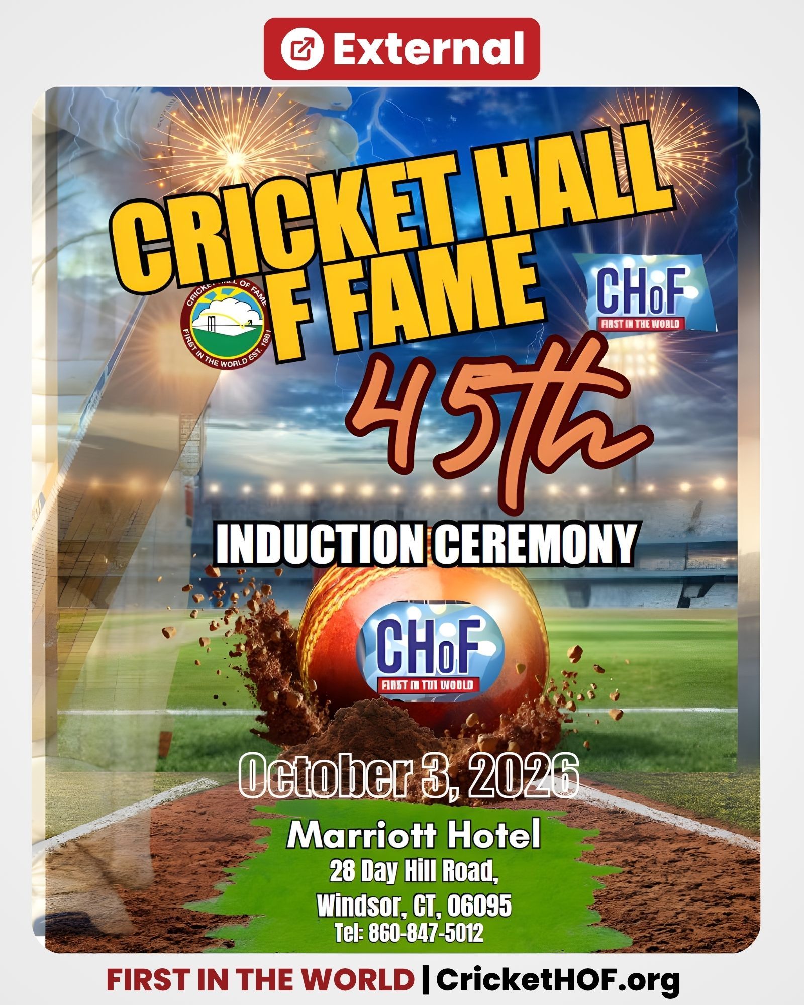 45TH Cricket Hall of Fame - Induction Ceremony 2026